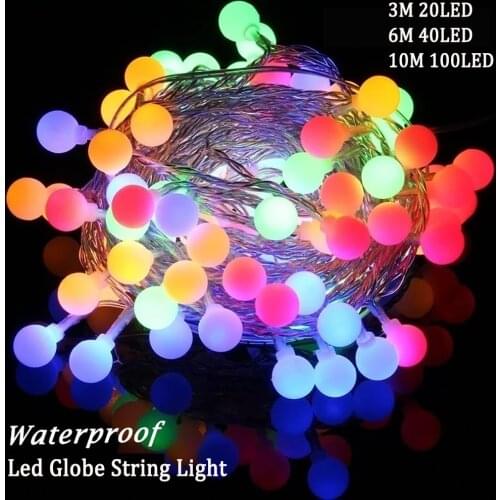 Led Globe String Light USB/Battery Powered 3M 6M 10M led Outdoor Party Decoration Christmas Garden Holiday lighting