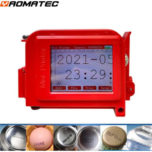 WIFI Android 12.7mm Touch Screen Variable QR Bar Batch Code Date Logo Expiry Label Portable Handheld Jet Thermal Inkjet Printer