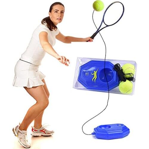 Tennis Supplies Heavy Duty Training Aids Tool With Elastic Rope Practice Self-Duty Rebound Tennis Trainer Partner Sparring