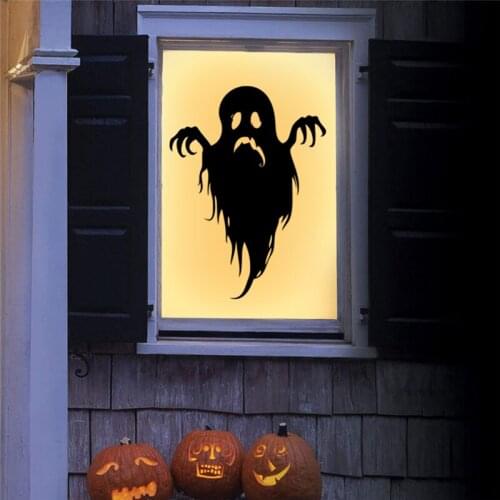 Waterproof Halloween Horror Stickers Festive Party Atmospheres Props Stickers for Festival Home Room Decor Stickers QJY99
