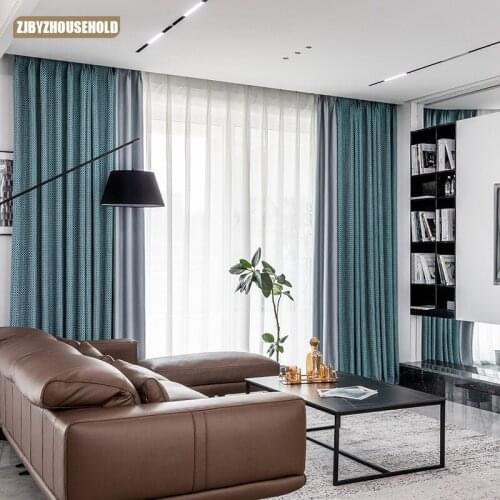 Jacquard Curtains for Bedroom and Living Room Simple and Modern Curtains for Window Screen High Shading Rate Curtains
