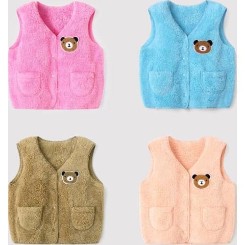 Vest wild female baby vest winter winter new baby vest warm vest men and women baby Keep warm