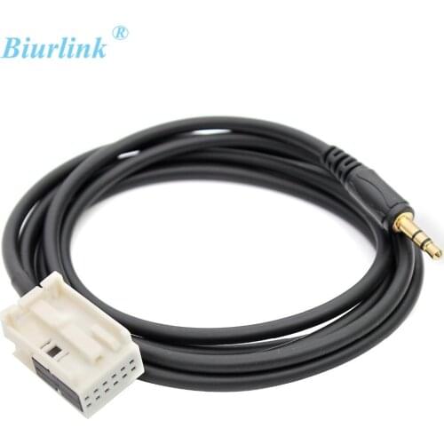 150cm Car Radio AUX Audio Input Cable Adapter 12pin Plug for Audi A3 TT A4 S4 A6 A8 A8 2007-2014