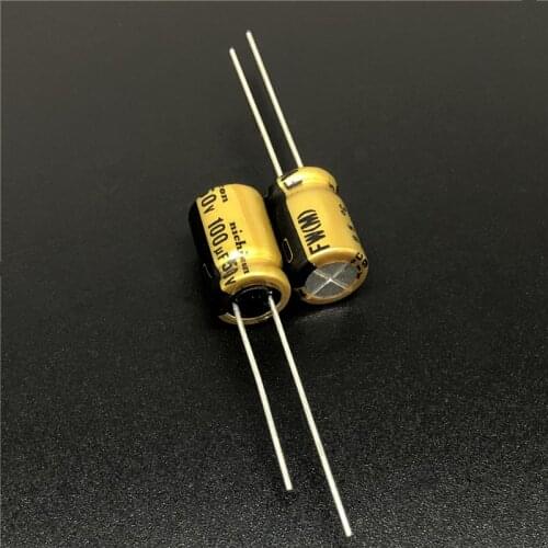 5Pcs/50Pcs 100uF 50V NICHICON FW Series 8x11.5mm 50V100uF HIFI Audio Aluminum Electrolytic Capacitor