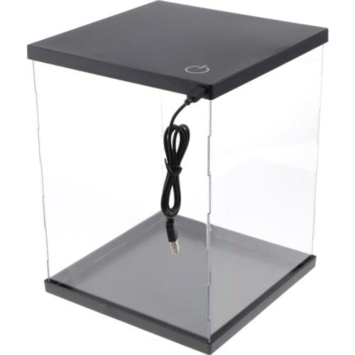 Acrylic Display Box Case Figures Model Dustproof Protection Self-Assembly