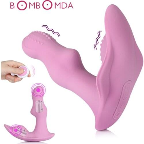 Wireless Remote Control Wearable Dildo Vibrator G-Spot Clitoris Stimulator Vibrating Panties Masturbator Sex Toys for Women