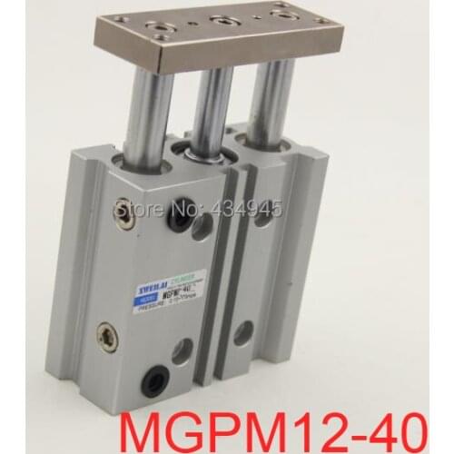 SMC type MGPM12-40 12mm bore 40mm stroke Pneumatic Guided Cylinder, compact guide, slide, MGP COMPACT GUIDE Air CYLINDER