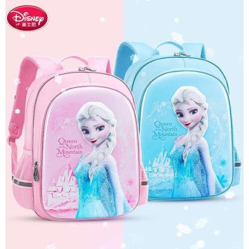 Disney Prozen School Bags For Girls Kids Shoulder Orthopedic Backpack Age 5-12 Years Large Capacity Super Light Mochilas Escolar