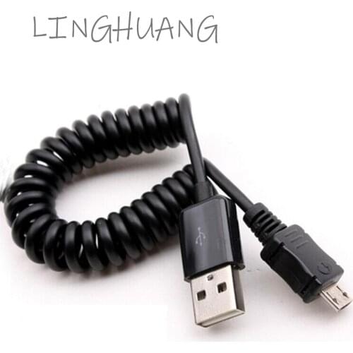 1M Spring Braided Micro USB Cable Data Fast Charger fone Lines Charging Cables Smartphone Cord For MP3/4 Xiaomi/ redmi note 3s