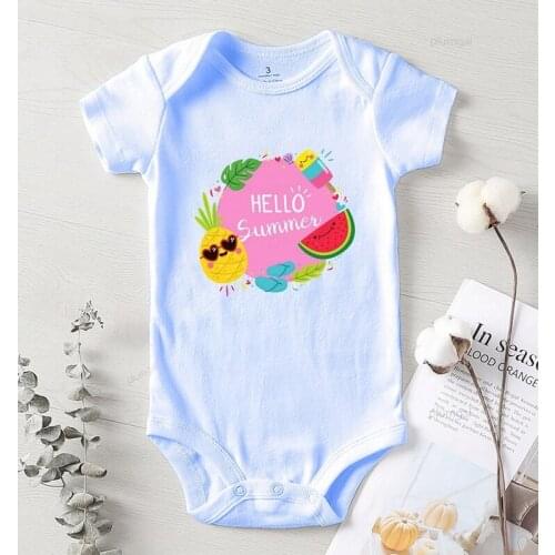 Infant Winter Rompers Baby Jumpsuit Kids' Things Printing Hello Summer Cotton Romper for Babies Newborn Boy Autumn Jumpsuit