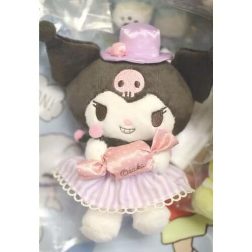 Cute Original 15cm Cinnamorol Kuroml Melodl Kittl Plush Toys Stuffed Animal Soft Doll Kids Birthday Gift Cartoon Anime