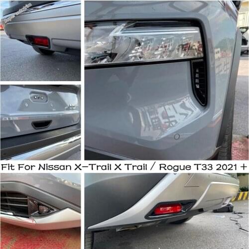 Front Head / Fog / Rear Brake Light Lamp Cover Trim ABS For Nissan X-Trail X Trail / Rogue T33 2021 2022 External Spare Parts