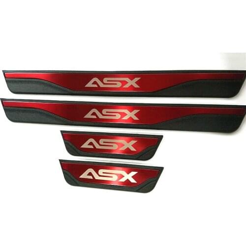 Auto door sill plate scuff plate trim for mitsubishi asx 2013-2019, car accessories,free shipping