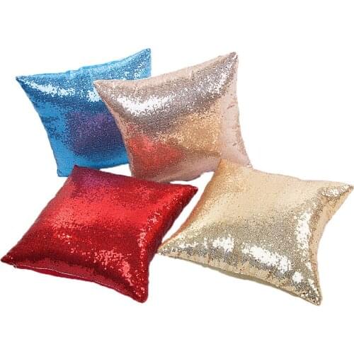 Sequins Solid Color Throw Pillow Case Candy Color Pillow Case Home Decorative Sequins Pillowcase Cover kussensloop poszewka