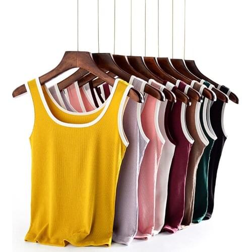 Soild Color Summer Tank Tops Women Casual Sexy Sleeveless Sport Off Shoulder Casual Tops Women 2021 Elegant Tees Streetwear Vest