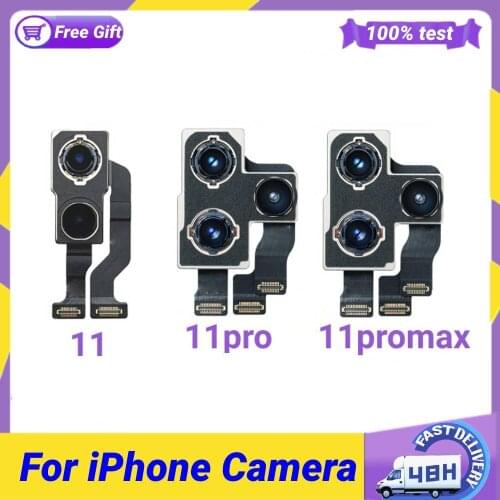 Original Back Camera For iphone 11 11pro 11promax Rear Lens Flex cable Replacement For iphone11 11PRO MAX Back Camera