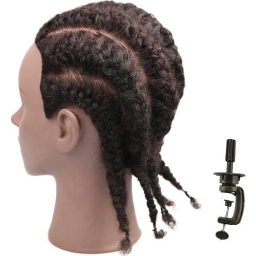Plastic Mannequin Heads With Human Hair For Styling Black Female Head Mannequin Hair Doll Head With Hair And Stand Maniquin Head
