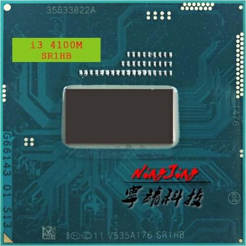 Intel Core i3-4100M i3 4100M SR1HB 2.5 GHz Dual-Core Quad-Thread CPU Processor 3M 37W Socket G3 / rPGA946B