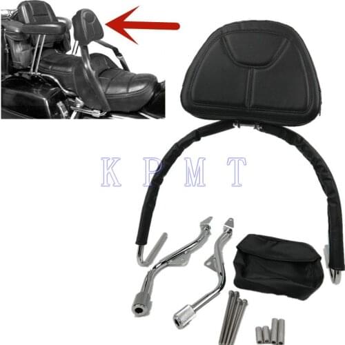 Adjustable Motorcycle Driver Rider Backrest Sissy Bar for Honda Goldwing GL1800 GL 1800 2001-2017 2010 2012 2013 2014 2015 2016