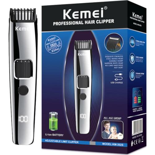 LCD display rechargeable adjustable beard trimmer professional electric hair trimmer hair cutting machine from 1mm to 10mm