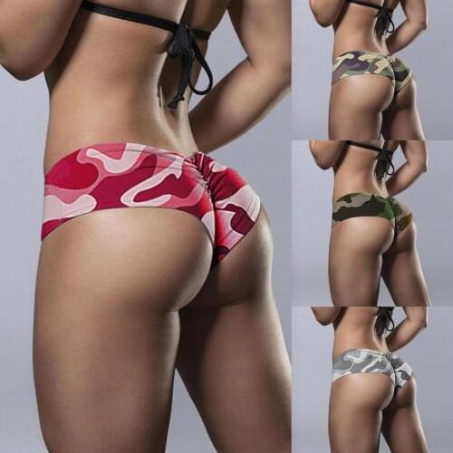 New Style Fashion Women Shorts Low Waist Quick Drying Camouflage Print Breathable Shorts Pants for Fitness