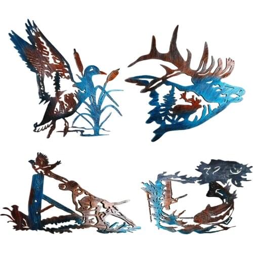 Silhouette Garden Stake Garden Art Outdoor Decorative Stake Lawn Ornaments Ornamental Gardening Stakes Outdoor Statues