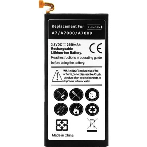 Replacement Phone Battery EB-BA700ABE For Samsung Galaxy A7 2015 A700F A700FD SM-A700S SM-A700L SM-A700 2950mAh Li-ion Batteries