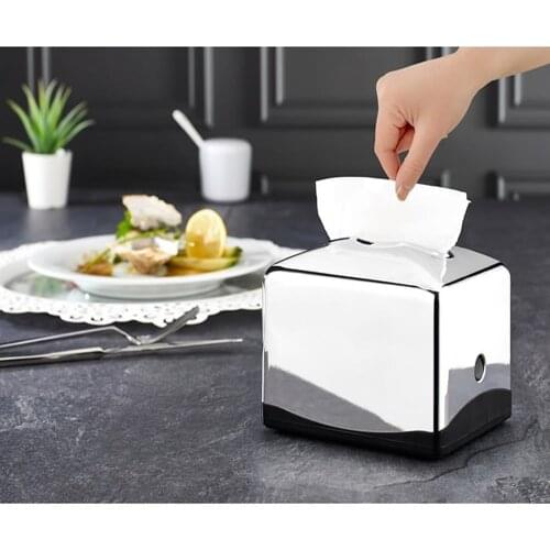Modern Table Napkin Box Tissue Box Holder Kitchen Organizer Home Office Table Decor Paper Portable Towel Holder Napkin Holder