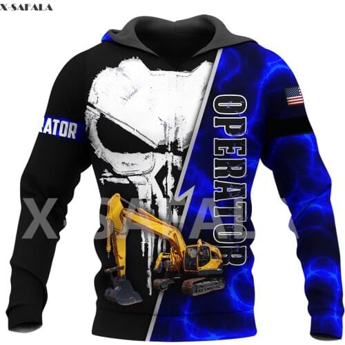 Heavy Equipment Operator Name 3D All Printed Hoodie Man Women Harajuku Outwear Zipper Pullover Sweatshirt Casual