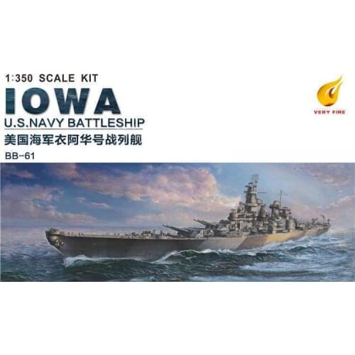 Very Fire VF350910 1/350 USS Navy Battleship BB-61 Iowa ship model kit 2019