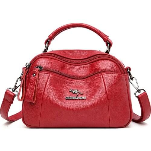 Women Leather Handbags High Quality Ladies Vintage Messenger Bag Sac A Main Crossbody Bags for Women Shoulder Bag Bolso Mujer