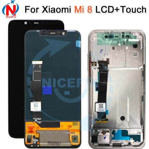 For Xiaomi Mi8 pro LCD Display Digitizer Assembly Touch Screen with frame Xiaomi 8 LCD xiaomi Mi 8 Mi8 se LCD