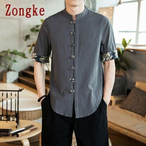Zongke Men's Long T-shirts