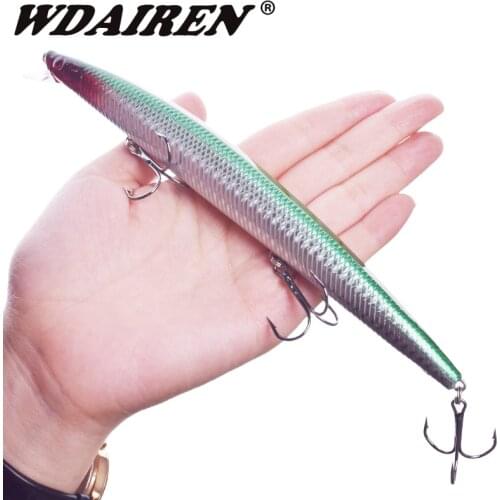 1Pcs Laser Plastic Fake Fish Minnow Fishing Lure 18cm 24g Artificial Hard Bait Sea Fishing Baits Crankbait Big Trolling Wobblers