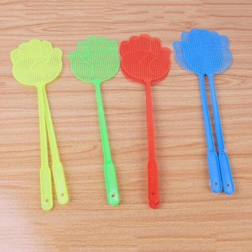 1pc Creative Plastic Palm Shape Fly Swatter For Home Long Anti-mosquito Cute Handle Swatters Kill Control Pest Flies Summer I3G3