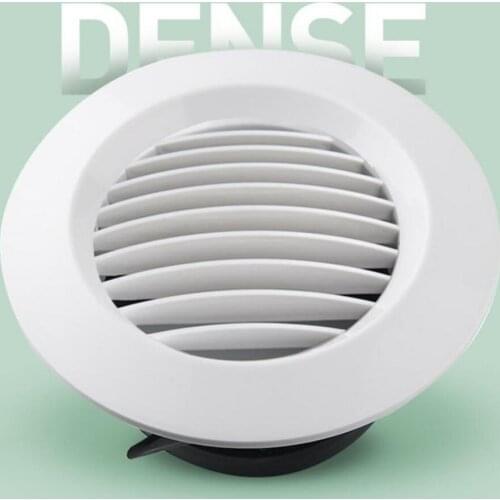 1pc Round Air Vent ABS Louver Grille Cover Adjustable Exhaust Vent for Bathroom Bedroom Kitchen Ventilation Vents