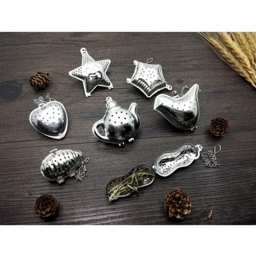 1PC Stainless Steel Sphere Locking Spice Tea Ball Strainer Mesh Infuser tea strainer Filter Infusor Mesh Herbal Ball PD 002