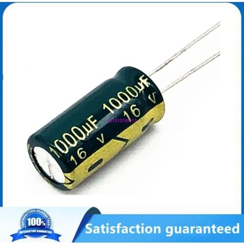 100PCS 16 V 1000 UF 16 V1000 UF 1000 UF16 V 1000UF 16V 1000UF 8X16MM best quality