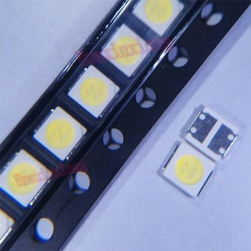 100pcs/Lot 2W SMD LED 3030 6V Cold white High Power For TV Repair Backlight Application 3.0*3.0*0.6