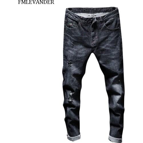 2019 New Fashion Denim Pants Male Design Mens Jean Stretch Skinny Jeans Men
