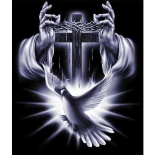 5D DIY Full Round Diamond Painting Religious Lmprisonment And Freedom 3D Embroidery Cross Stitch Mosaic Home Decor Art Y1140