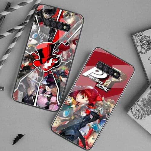 Anime game Persona 5 Coque Shell Phone Case Tempered Glass For Samsung S20 Plus S7 S8 S9 S10 Plus Note 8 9 10 Plus