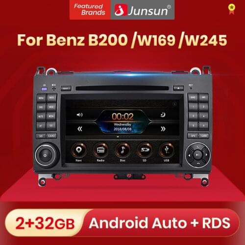 Junsun 2 din Car Radio car dvd player For Mercedes Benz B200 A B Class W169 W245 Viano Vito W639 Sprinter W906 Android 10 GPS