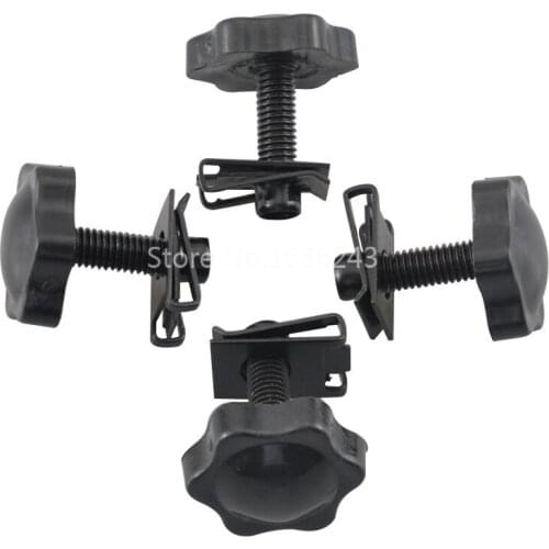 Black Saddlebag Lock Mounting Security Theft Deterrent Bracket Hardware Screw Bolt For Harley 94-16 Touring Road King Glides