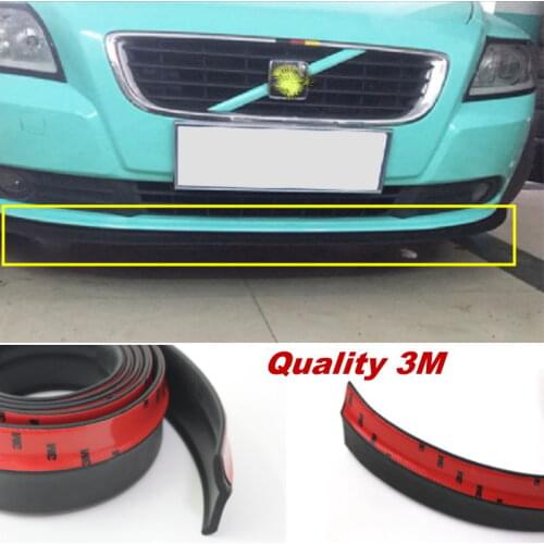 Car Bumper Lip Deflector Lips / For Volvo C30 V40 V50 V60 / Front Spoiler Skirt For Auto to Car Tuning View / Body Kit / Strip