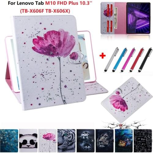 Flip Case for Lenovo Tab M10 FHD Plus 10 3 Case TB-X606F/X Wallet Tablet Funda for Lenovo Tab M10 Plus Case X606F X606X Cover