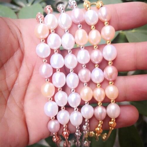 Latest Design Gypsophila Style Real Pearl Bracelet 925 sterling silver bracelet jewelry bracelets for women Free shipping