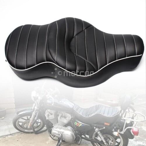 Motorcycle Retro Solo Leather+Soft Foam Style Rear Pillion Low-Pro Old School Seat for Harley XL883 XL1200 N Sportster 05-13