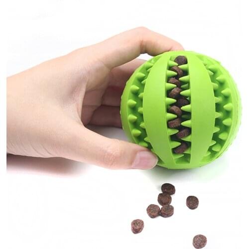 Pet Sof Pet Dog Toys Toy Funny Interactive Elasticity Ball Dog Chew Toy For Dog Tooth Clean Ball Of Food Extra-tough Rubber Ball