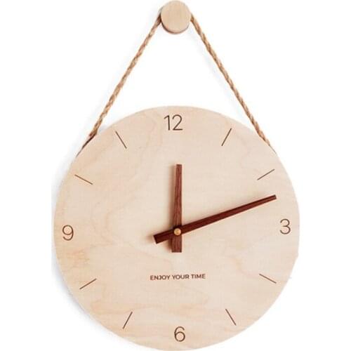 Wall Clock, Wooden Nordic Creative Clocks, Home Living Room Clock Decoration,Wall Decor for Living Room, Creative Gifts